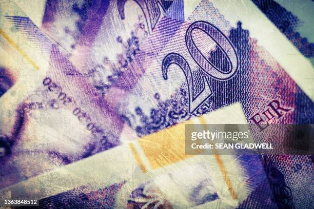grunge money background - british currency 個照片及圖片檔