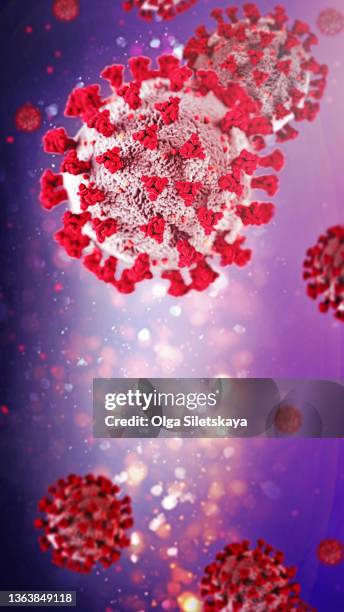 virus molecule - variante ômicron do sars cov 2 imagens e fotografias de stock