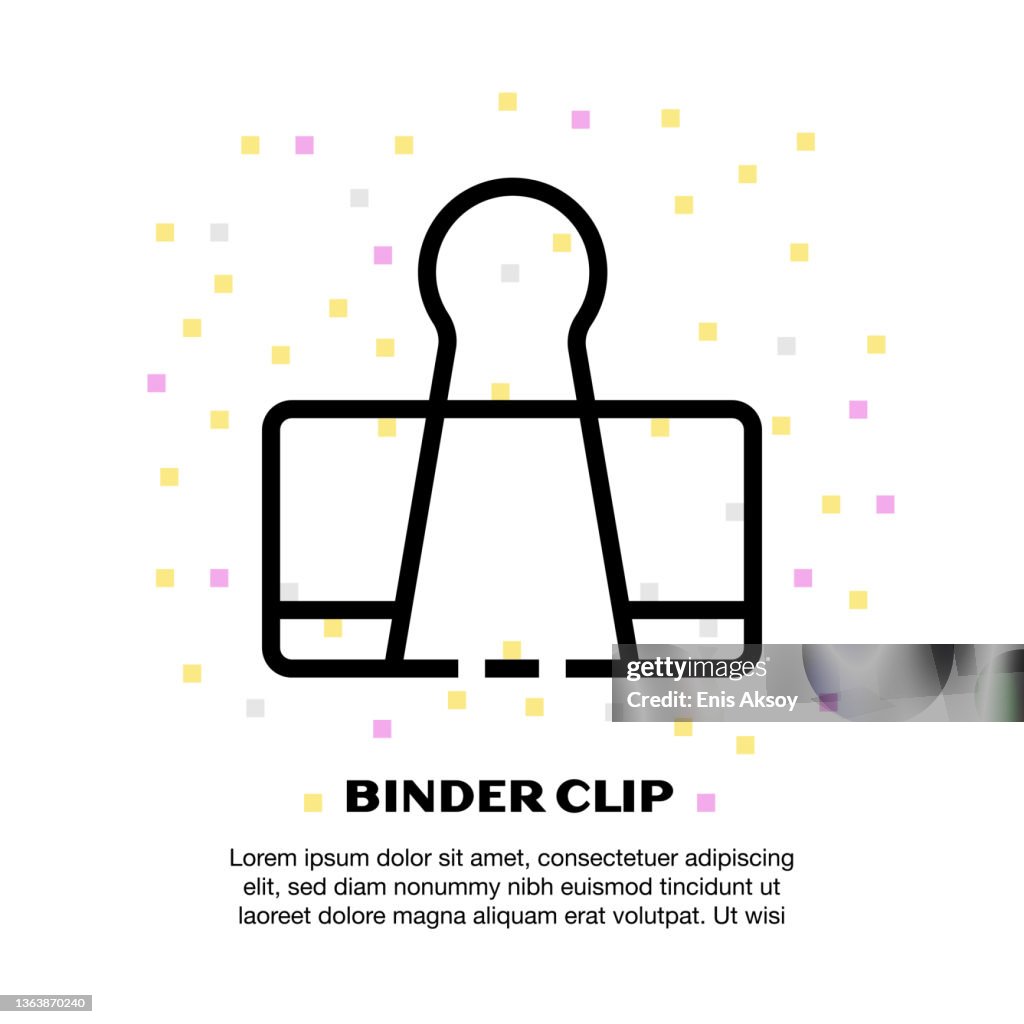 Binder clip icon