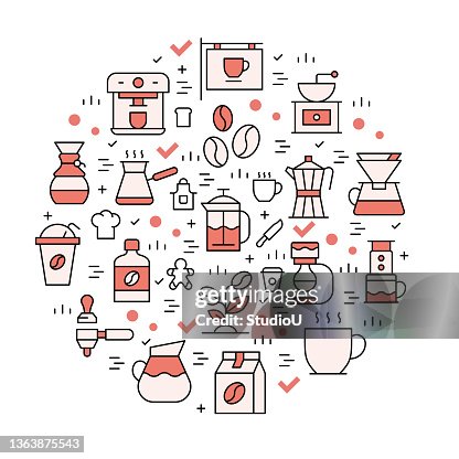 Coffee Icon Pattern Coffee Icon Pattern