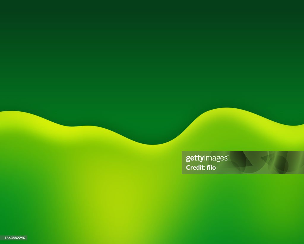 Green Wave Spring Abstract Background High-Res Vector Graphic - Getty ...