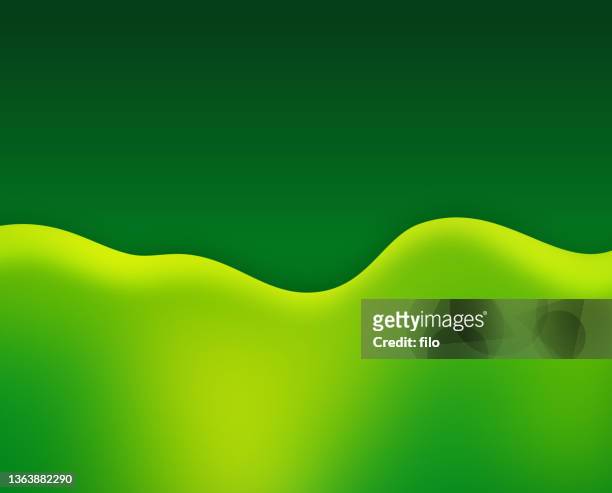 green wave spring abstract background - slimy stock illustrations