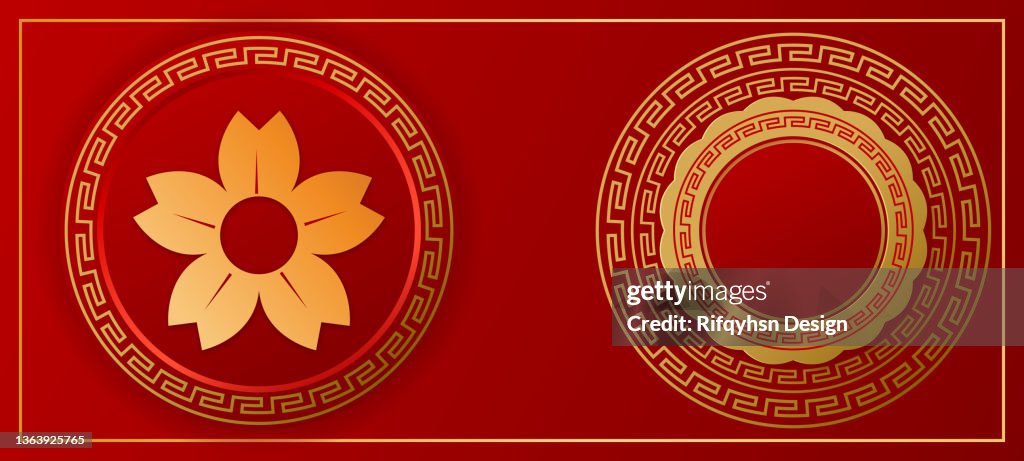 Chinese greeting card or banner.