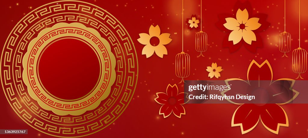 Chinese greeting card or banner.