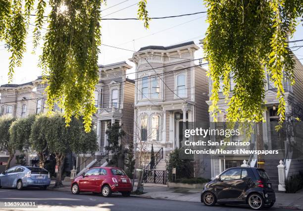 View of 1709 Broderick Street, the house depicted in the filming of the TV show, "Full House," after the sudden death of comedian Bob Saget in San...