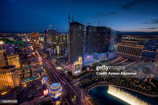 las vegas strip - planet hollywood resort and casino stock pictures, royalty-free photos & images