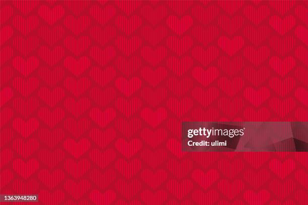 ilustraciones, imágenes clip art, dibujos animados e iconos de stock de patrón sin costuras de corazones - día de san valentín