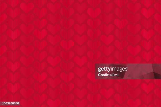 stockillustraties, clipart, cartoons en iconen met seamless pattern with hearts - valentines day