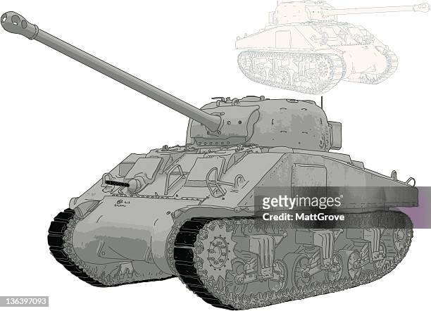 tank - artillery vector stock illustrations