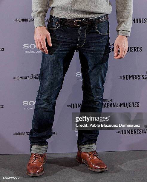Actor Daniel Craig attends 'The Girl With The Dragon Tatoo' Photocall at Villamagna Hotel on January 4, 2012 in Madrid, Spain.