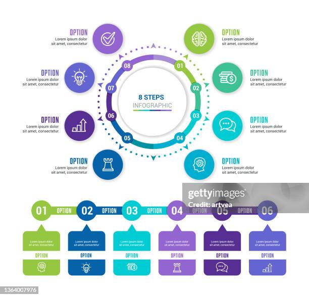 infographic elements - 8 stock illustrations