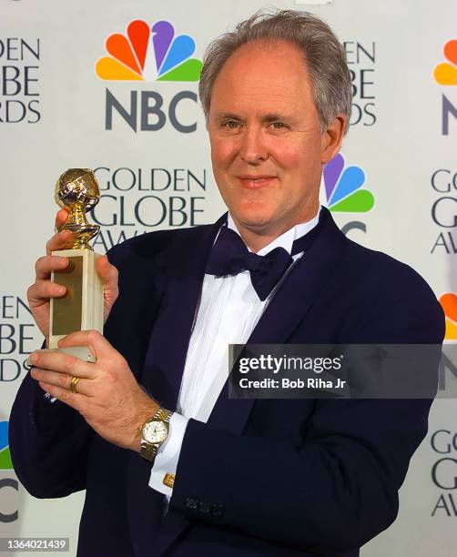 Winner John Lithgow backstage at Golden Globe Awards Show, January 19, 1997 in Beverly Hills, California.