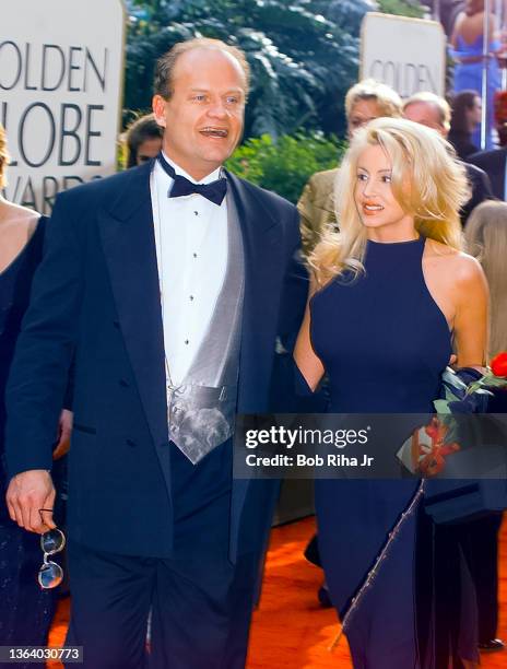 Kelsey Grammer and Camille Grammer at Golden Globe Awards Show, January 19, 1997 in Beverly Hills, California.