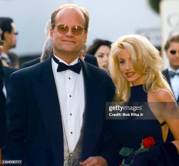 Kelsey Grammer and Camille Grammer at Golden Globe Awards Show, January 19, 1997 in Beverly Hills, California.