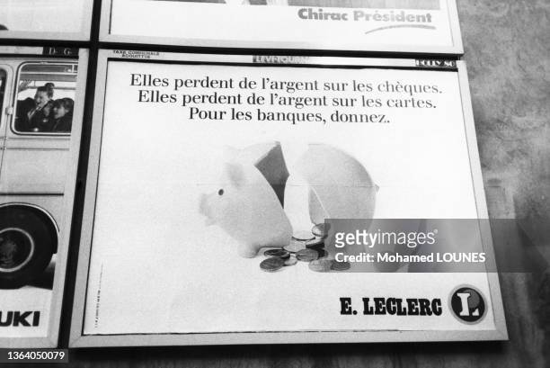 Publicité des centres Leclerc, le 29 mars 1988.