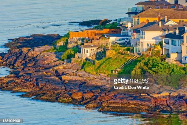 victoria, vancouver island - waterfront home stock pictures, royalty-free photos & images
