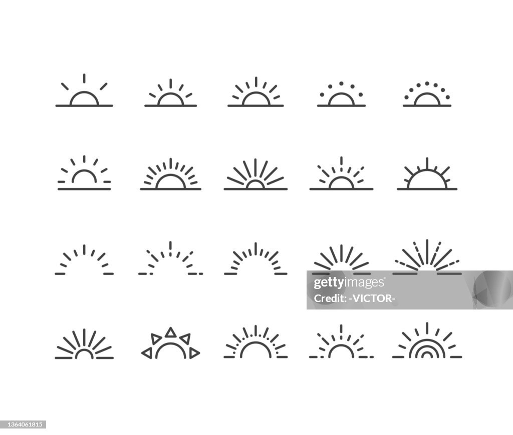 Sunrise Icons - Classic Line Series