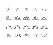 Sunrise Icons - Classic Line Series