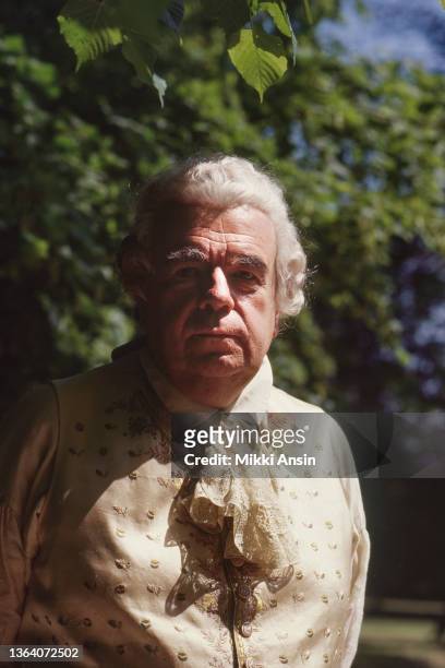 Portrait of French actor Michael Londsdale during the filming of 'Jefferson in Paris' , Paris, France, May 1994.