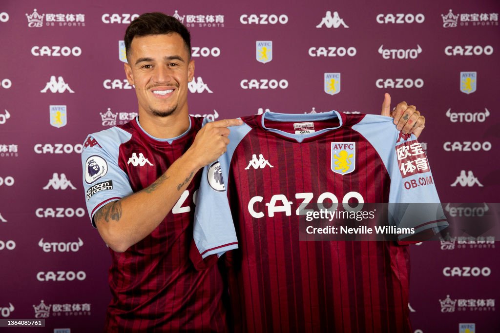 Aston Villa Unveil New Loan Signing Philippe Coutinho