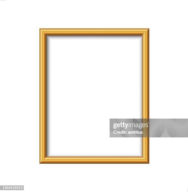 stockillustraties, clipart, cartoons en iconen met golden frame - kaderrand