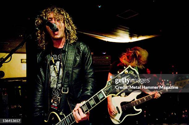 Jonny Rocker of Heaven's Basement , live on stage at Hard Rock Hell in Prestatyn, on December 5, 2008.