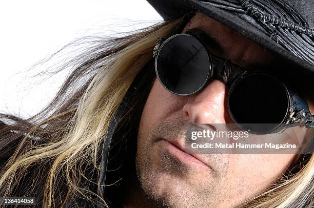 Carl McCoy of English gothic rock band Fields of the Nephilim, during a portrait shoot on May 23, 2008.