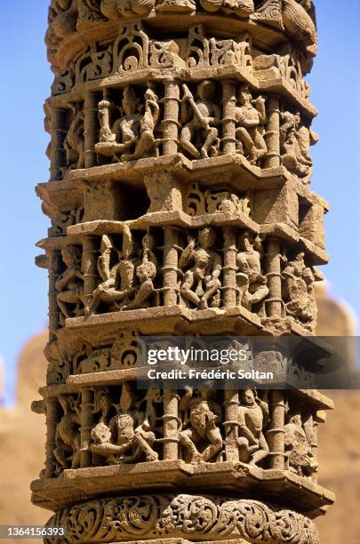 Amar Sagar Jain temple, near Jaisalmer in the Thar desert on february 10, 2007 in Rajasthan, India.