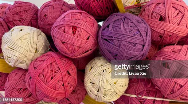 woolen ball - ball of wool stock pictures, royalty-free photos & images