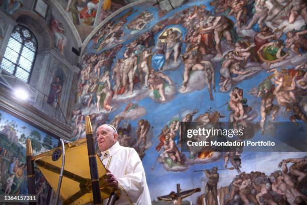 Sixteen babies are to receive by Pope Francis the Sacrament of Baptism in the Sistine Chapel in the Vatican on the Feast of the Baptism of the Lord,...