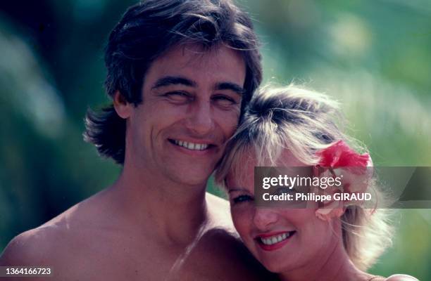 Evelyne Leclerq et son époux, Richard Rocard, le 10 janvier 1989.