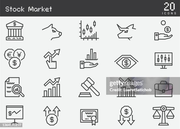 証券市場線のアイコン - currency stock illustrations点のイラスト素材／クリップアート素材／マンガ素材／アイコン素材