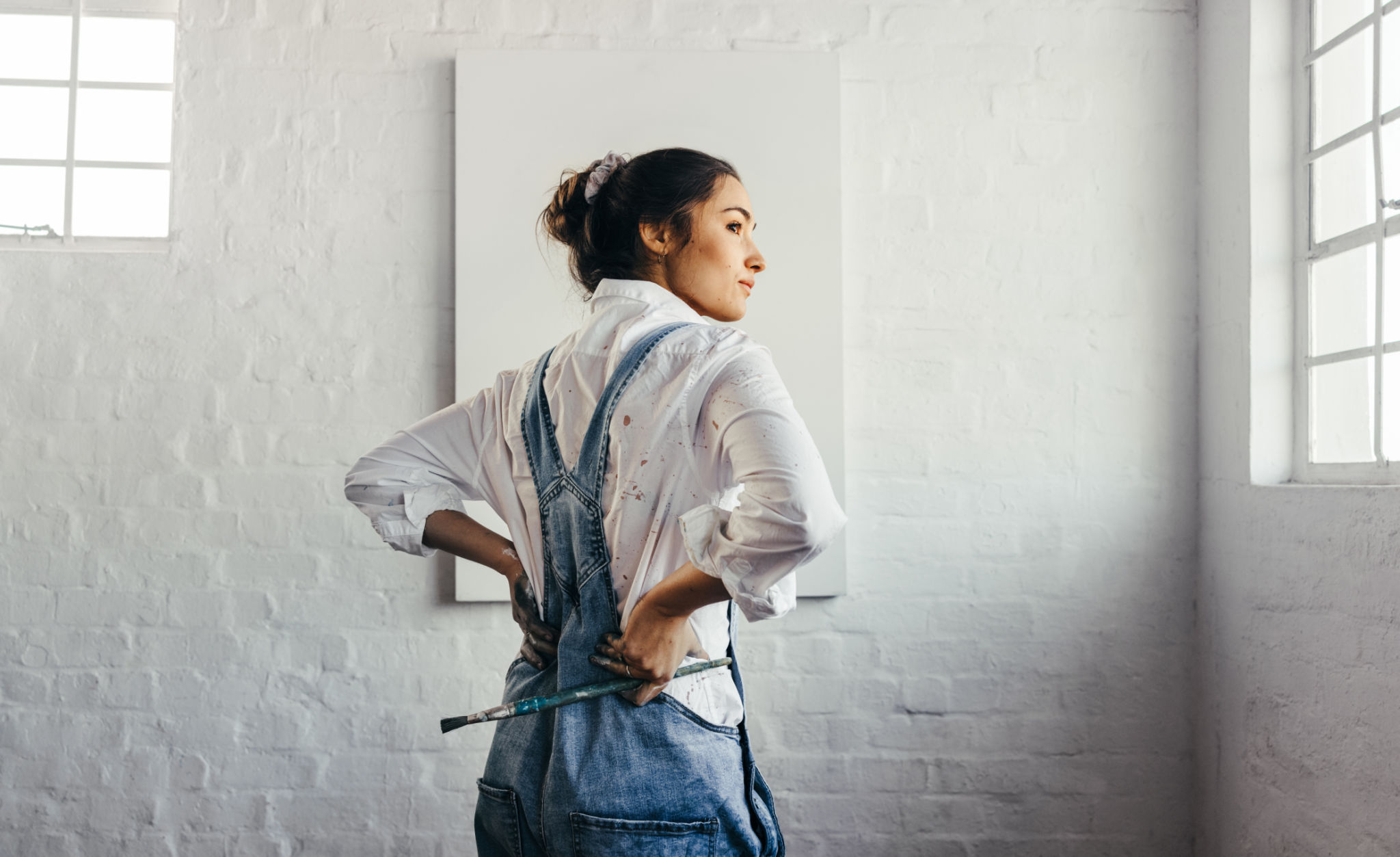 artist reflecting