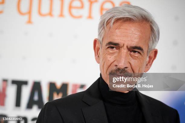 Actor Imanol Arias attends the presentation of new season 'Cuentame' on January 12, 2022 in Madrid, Spain.