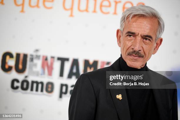 Actor Imanol Arias attends the presentation of new season 'Cuentame' on January 12, 2022 in Madrid, Spain.