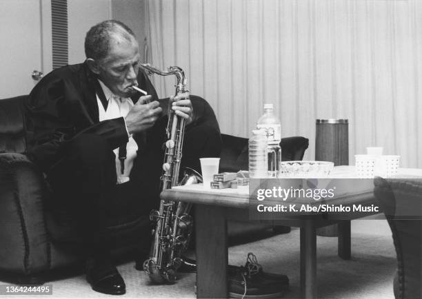 Dexter Gordon Light Tabbacco at Yubin Chokin Hall, Yubin Chokin Hall, Tokyo, Japan, 19th September 1988.