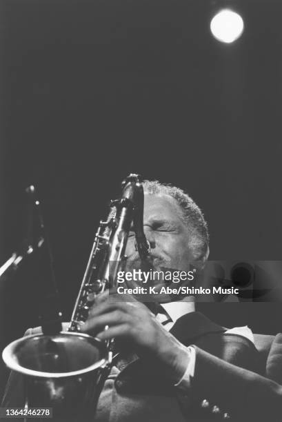 Dexter Gordon plays tenor saxophone Eyes Closed, Yamaha HallGinza, Tokyo, Japan, 24th March 1981.