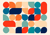 a colorful geometric pattern in vector graphic.