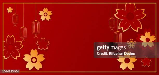 chinese greeting card or banner. - hong kong market stock illustrations