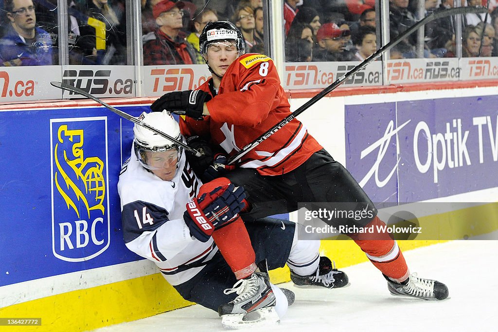 2012 World Junior Hockey Championships - Relegation - Switzerland v United States