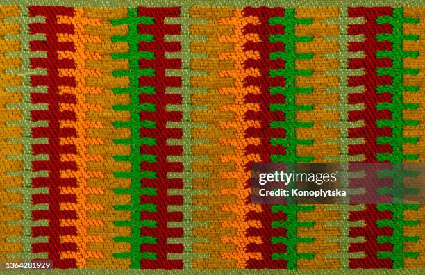 Traditional brown oriental mat texture with geometric pattern