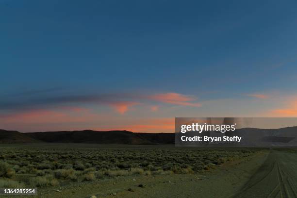 sunset - nevada stock-fotos und bilder