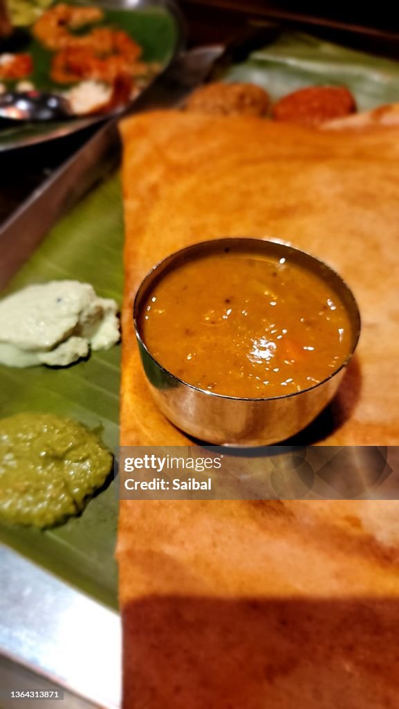 Mysore Masala dosa Indian snack