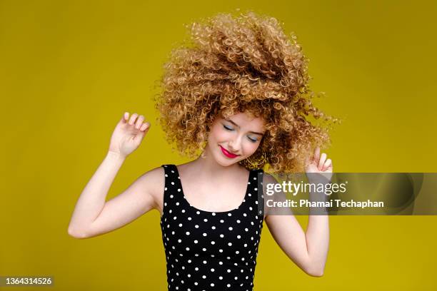 happy teenage girl - hair toss stock pictures, royalty-free photos & images