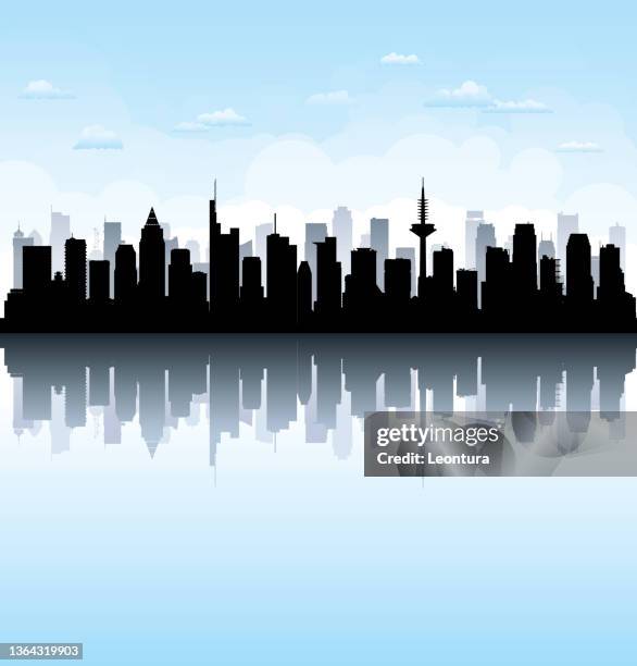 frankfurt (all buildings are complete and moveable) - frankfurt oder stock illustrations