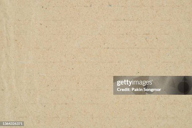 brown colored eco-recycled kraft paper sheet texture was used to create the background. - gerippt stock-fotos und bilder