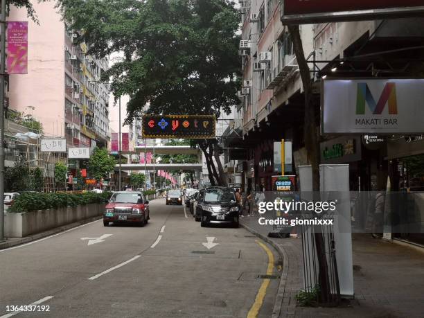 lockhart road, wan chai district, hong kong island - 灣仔 個照片及圖片檔