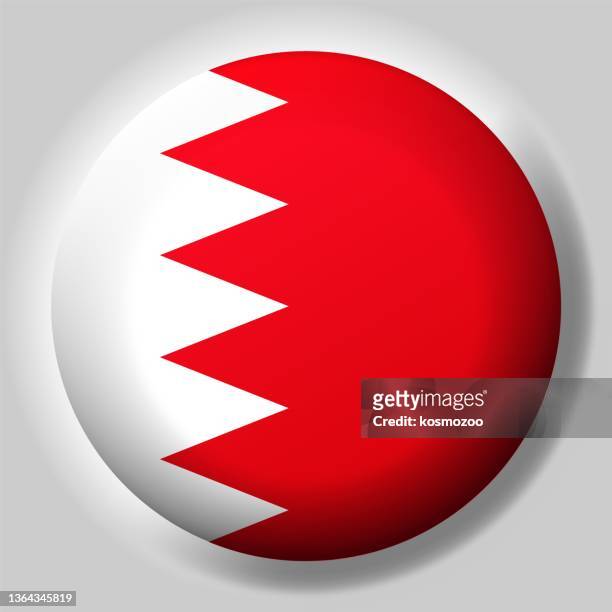 schaltfläche "flagge von bahrain" - bahrain stock-grafiken, -clipart, -cartoons und -symbole