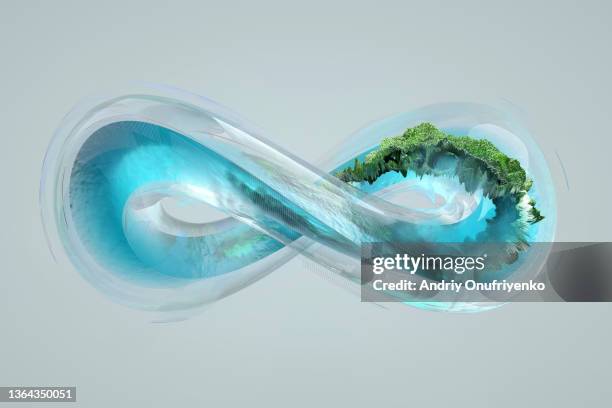 green infinity sign - better future stock pictures, royalty-free photos & images