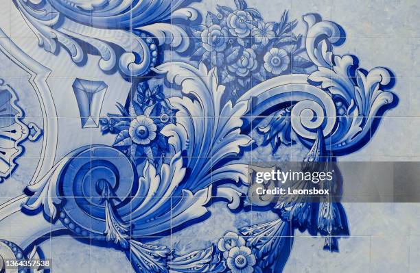 trip to lamego - portuguese tiles stock pictures, royalty-free photos & images